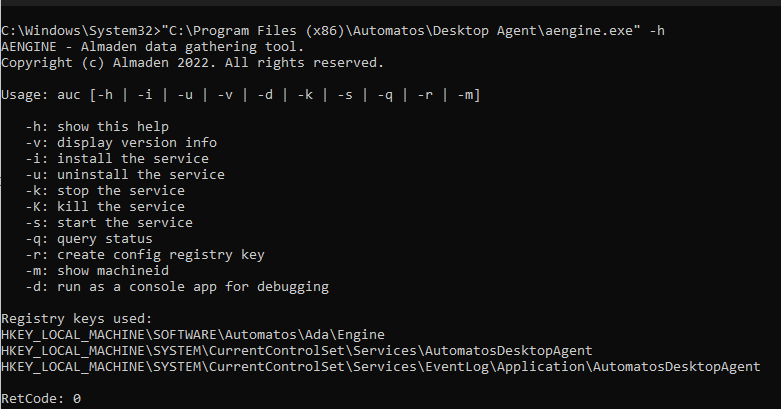 ada cmd1 Server Agent Architecture