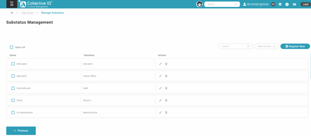 image 217 Manage Substatus