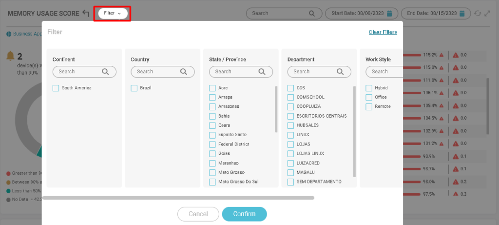 image 221 Memory Usage
