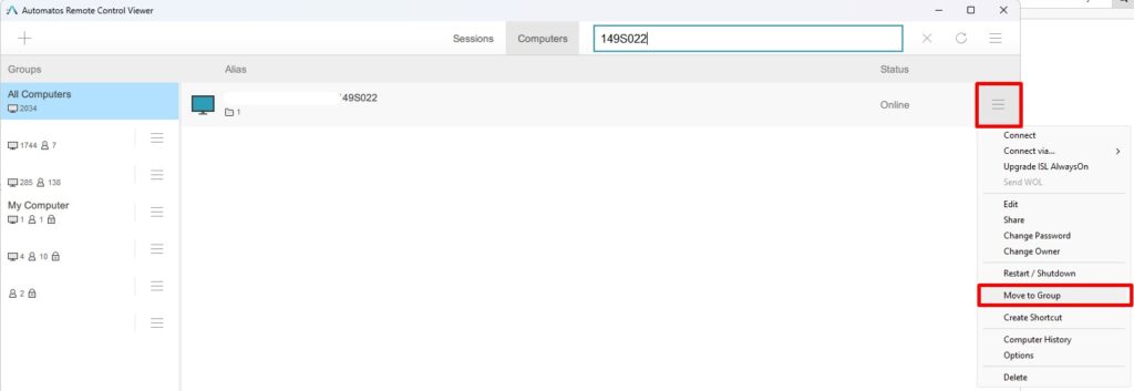 SRA viewer 4 Automatos Remote Control Viewer