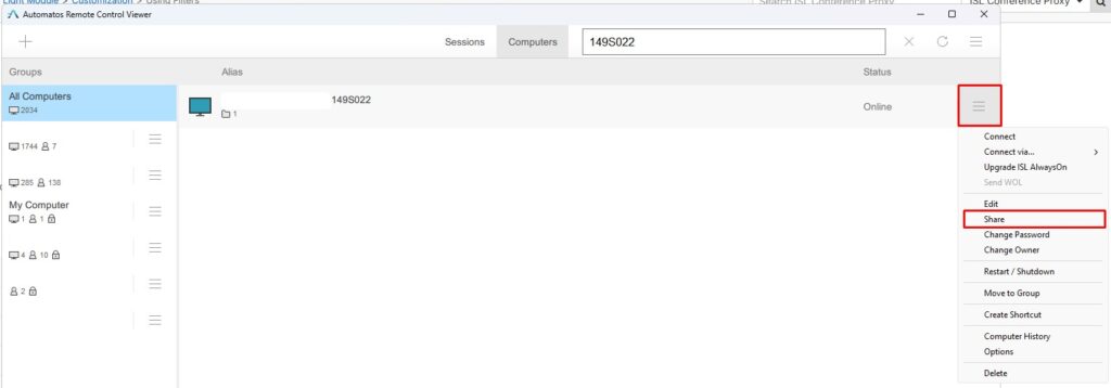 SRA viewer 6 Automatos Remote Control Viewer
