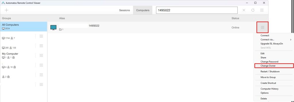 SRA viewer 8 Automatos Remote Control Viewer