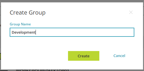 ARC 5 Create Group - Computers Page