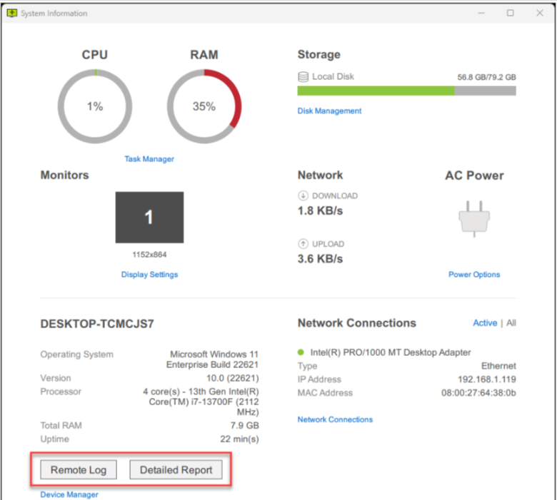 Basic SystemInfo2 Basic Features - System Info