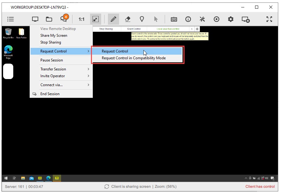 Funciones básicas de DesktopSharing11 - Compartir escritorio