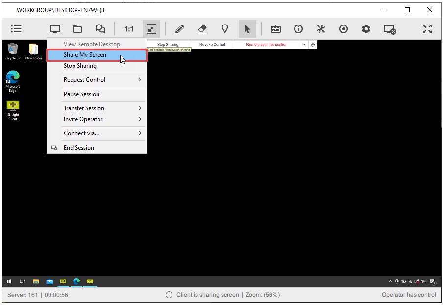 Funciones básicas de DesktopSharing2 - Compartir escritorio