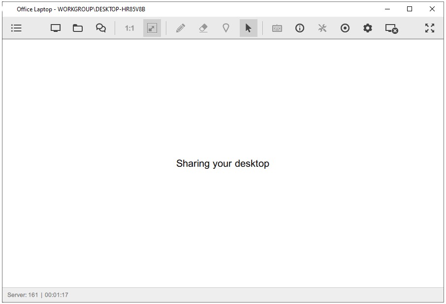 Características básicas de DesktopSharing5 - Compartir escritorio