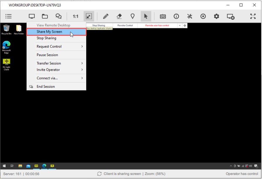Funciones básicas de DesktopSharing6 - Compartir escritorio