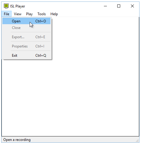 ISL Player2 Record a Session - ISL Player