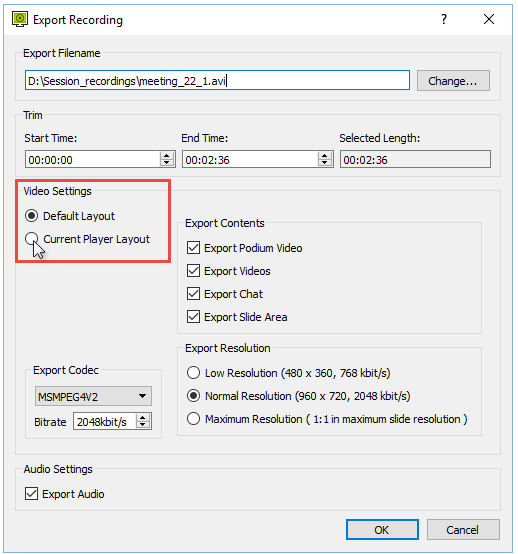 Record a Session - ISL Player