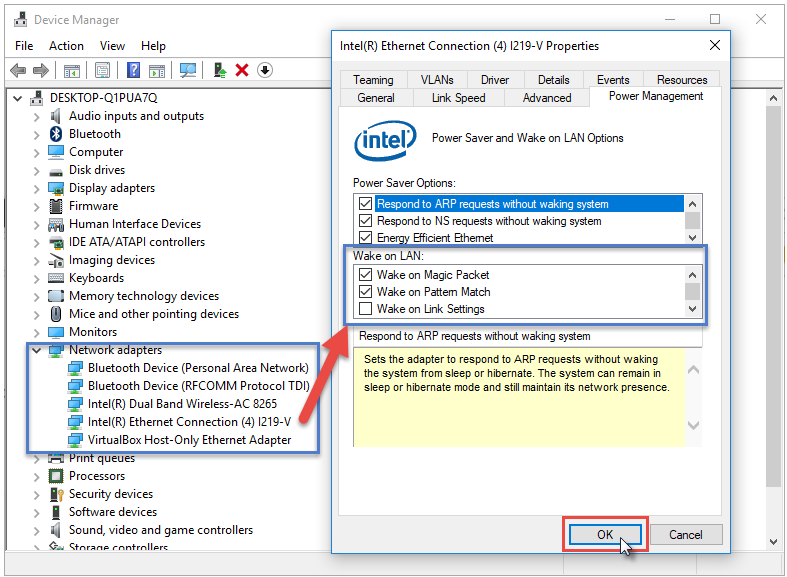 WolBios5 Additional Information - Enable bios Wake on Lan