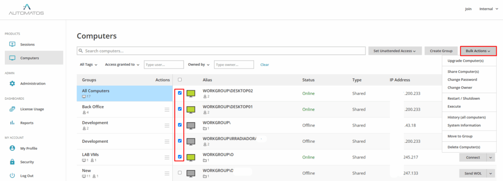 image 24 Administration - Remote Access Computers