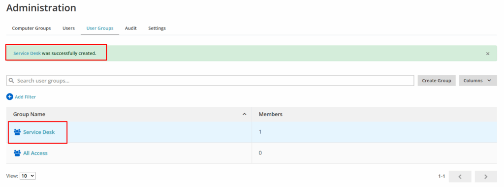 image 43 Administration - User Groups