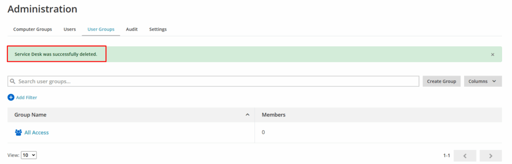 image 46 Administration - User Groups