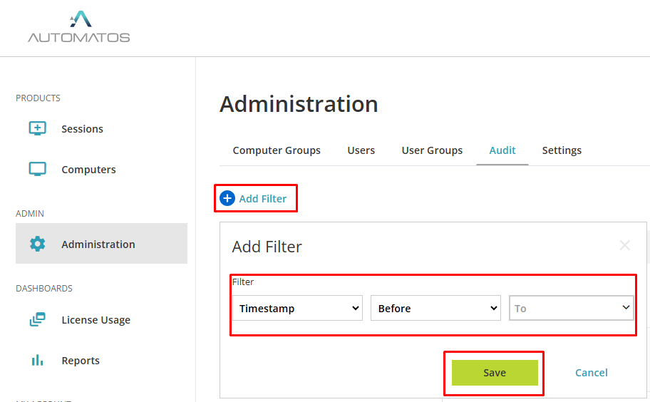 image 52 Administration - Audit