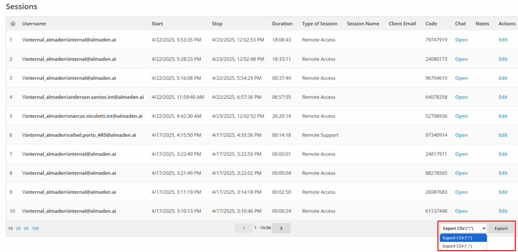 image 69 Administration - Reports