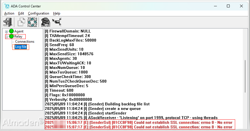image 94 Relay - [E] (SenderSsl) Could not establish SSL connection: errno 0 - No error