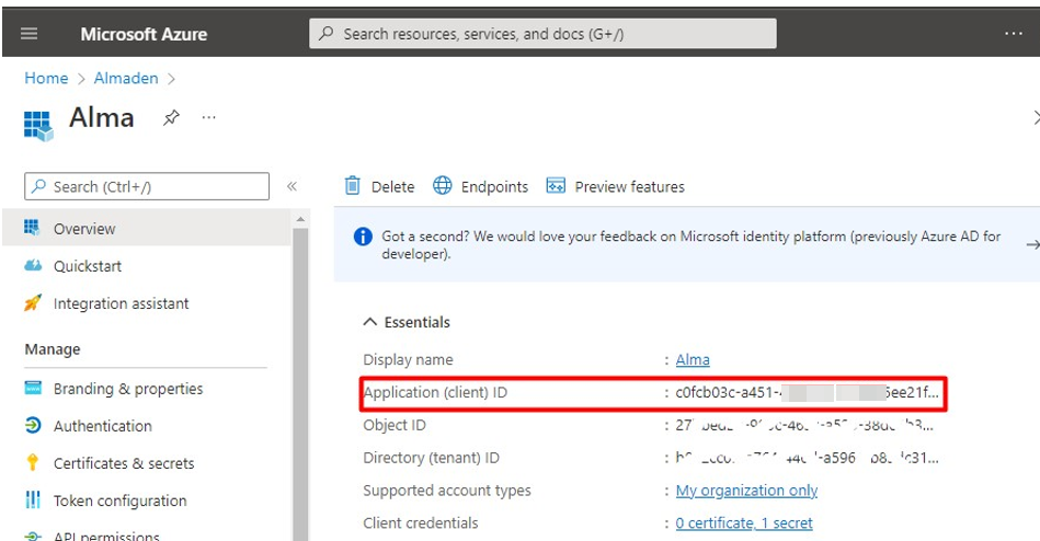 image 19 AlmaIQ Integration Azure AD